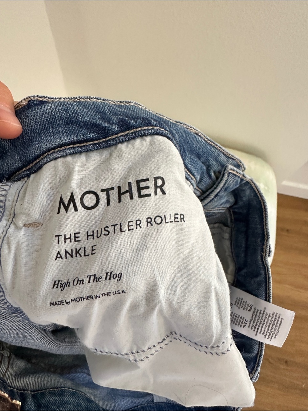 MOTHER 💙 Hustler Roller High-Rise Wide Leg Jeans size 30 - Picture 5 of 11